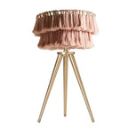 BOHEMIAN TASSEL TABLE LAMP IN ORGANIC COTTON | CLPJ500