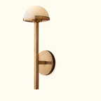 BRASS AND ALABASTER WALL SCONCE | CL024CH