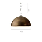 Brass DOME PENDANT LIGHT | DESIGN CLSS8500
