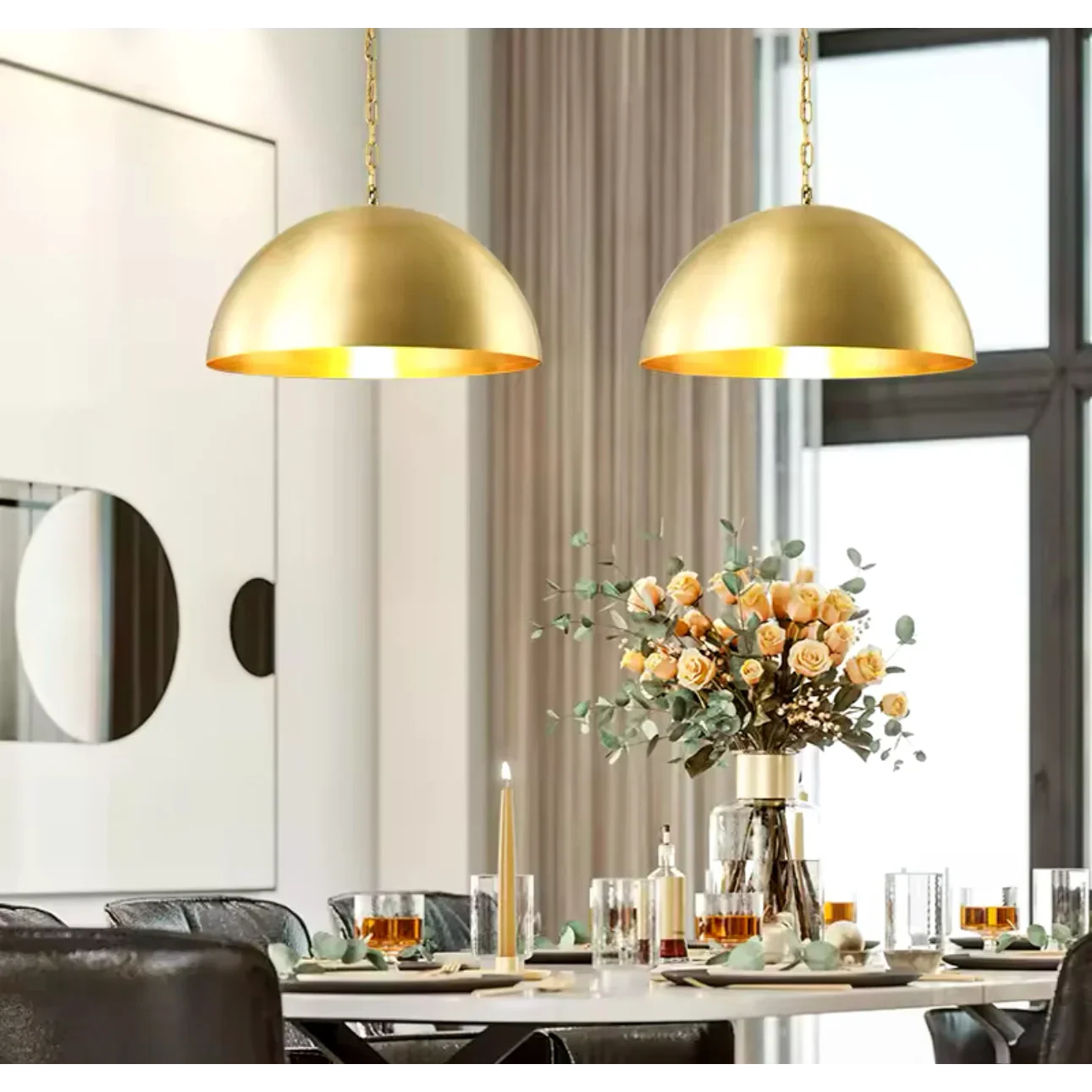 Brass DOME PENDANT LIGHT | DESIGN CLSS8500