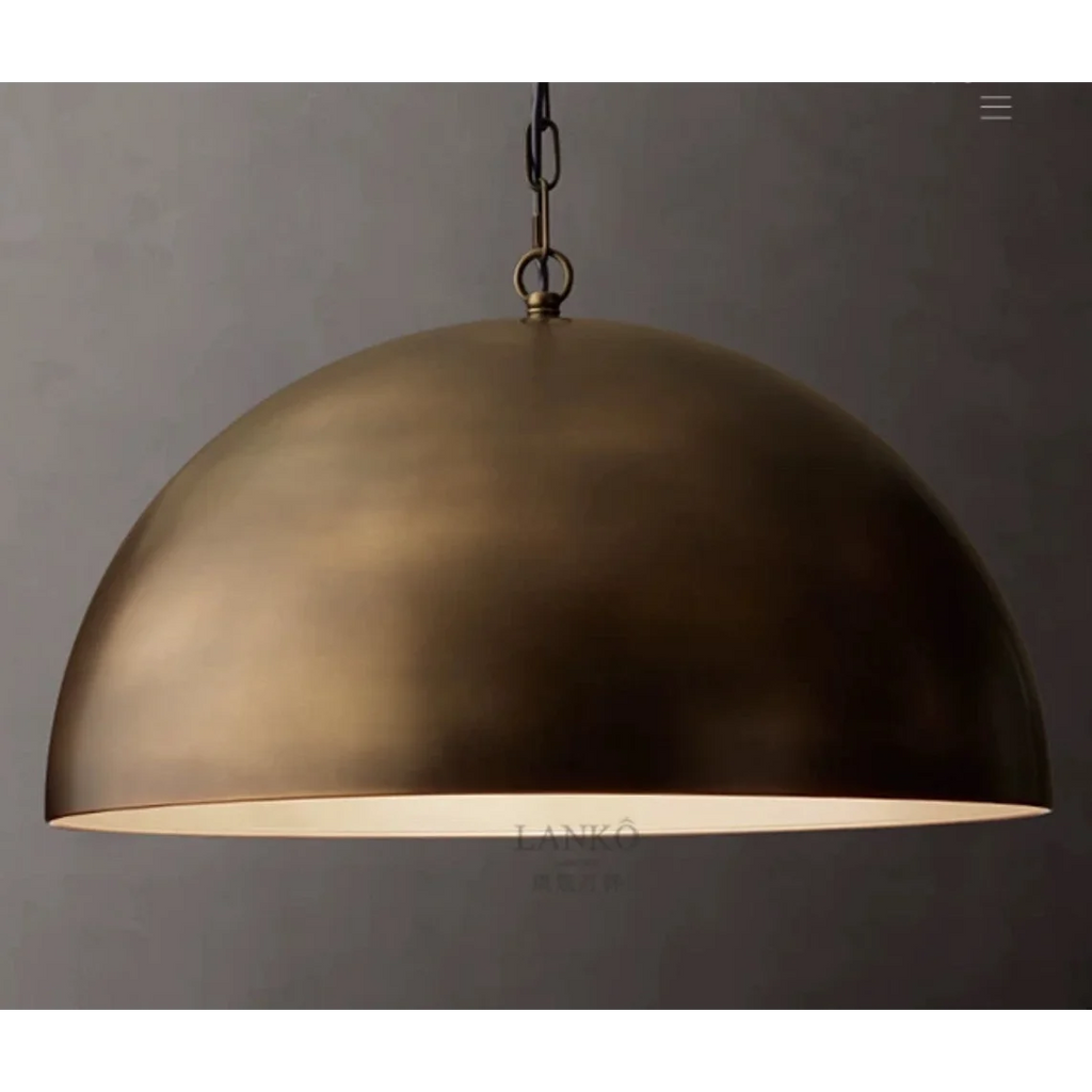Brass DOME PENDANT LIGHT | DESIGN CLSS8500