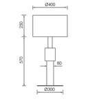 BRASS DRUM TABLE LAMP | CLXCFTSA0