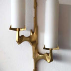 BRASS & GLASS WALL SCONCE | CLHGT0555