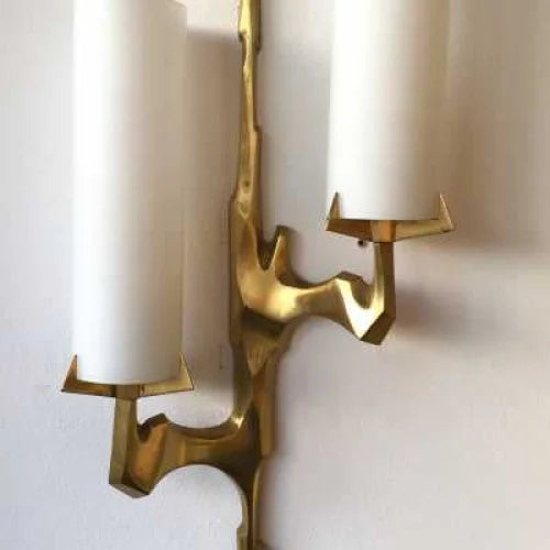 BRASS & GLASS WALL SCONCE | CLHGT0555