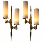 BRASS & GLASS WALL SCONCE | CLHGT0555