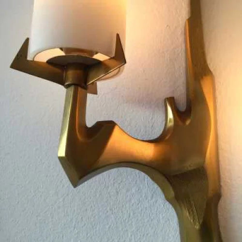 BRASS & GLASS WALL SCONCE | CLHGT0555
