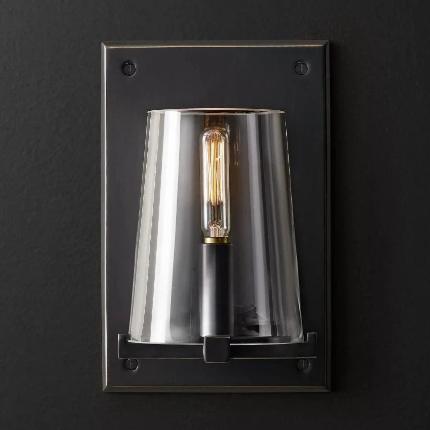 Black GLASS WALL SCONCE | DESIGN CLHG8250B