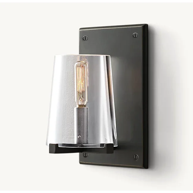 Black GLASS WALL SCONCE | DESIGN CLHG8250B