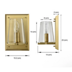 Black GLASS WALL SCONCE | DESIGN CLHG8250B