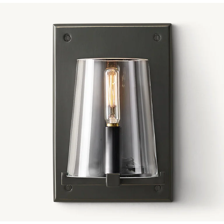 Black GLASS WALL SCONCE | DESIGN CLHG8250B
