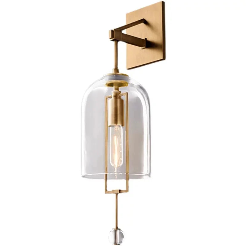 BRASS AND GLASS WALL SCONCES | DESIGN CLKS8500