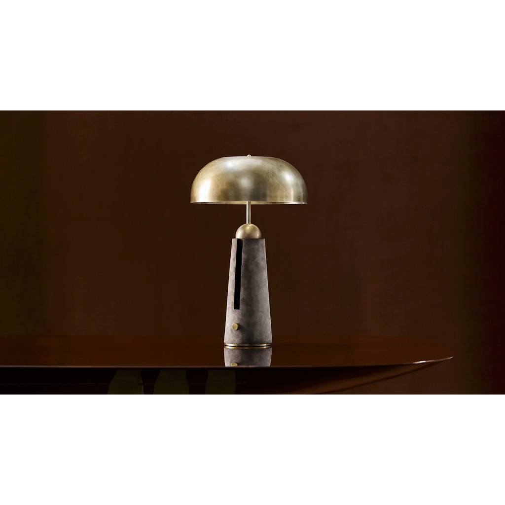 Brass Leather TABLE LAMP | DESIGN CL85076Q
