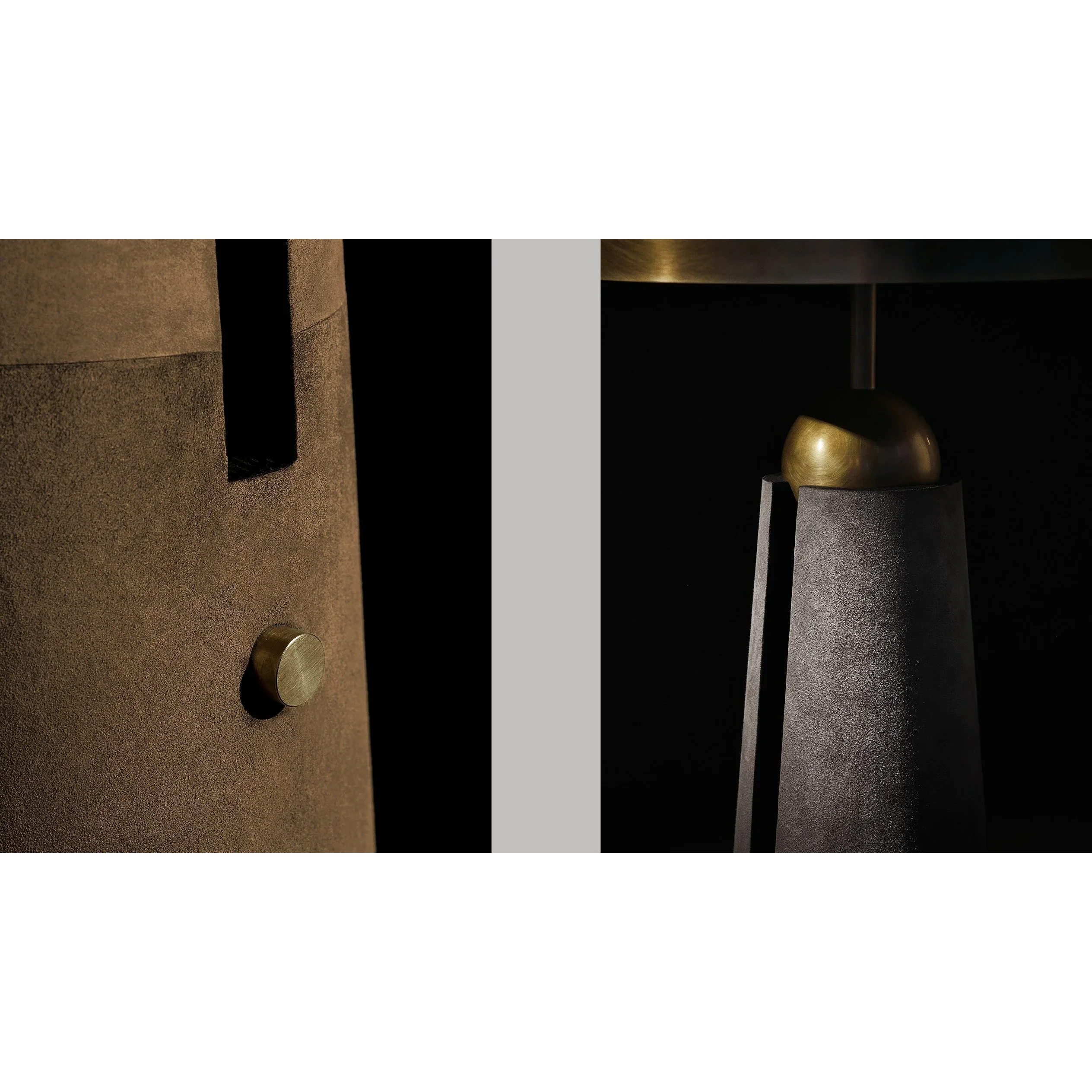 Brass Leather TABLE LAMP | DESIGN CL85076Q