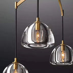 BRASS LINEAR GLASS CHANDELIER | CLHRH5820L