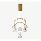 BRASS LINEAR GLASS CHANDELIER | CLHRH5820L