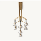 BRASS LINEAR GLASS CHANDELIER | CLHRH5820L