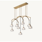 BRASS LINEAR GLASS CHANDELIER | CLHRH5820L