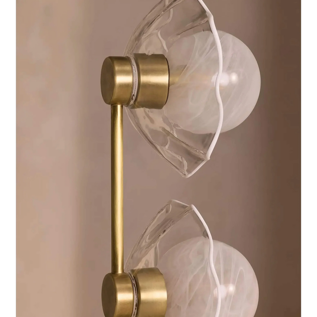 BRASS METAL FLOOR LAMP WITH MARBLE BASE | CLPOBY028