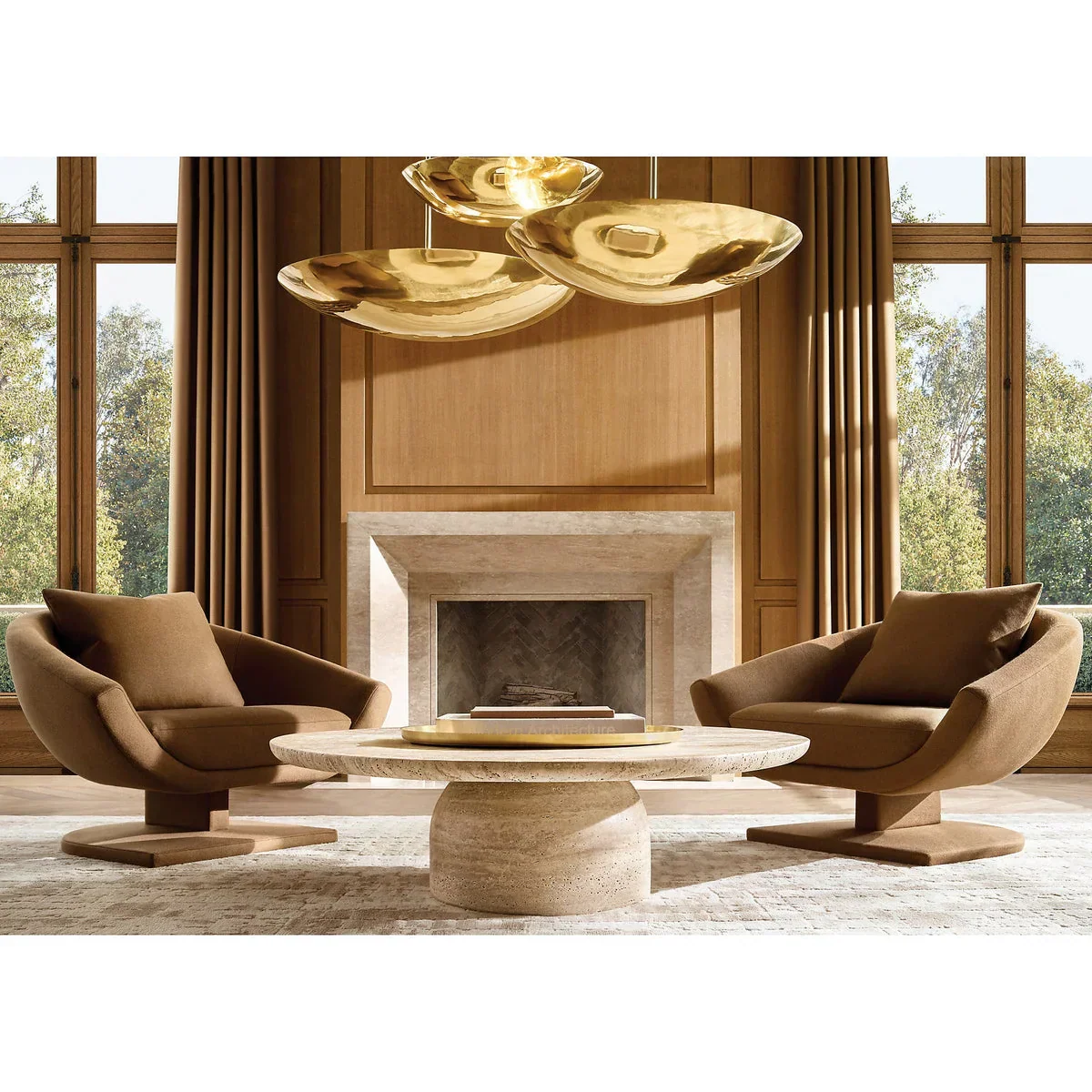 BRASS SAUCER CHANDELIER | DESIGN CLH7100