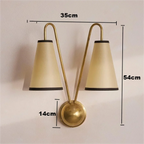 BRASS TWIN ARM WALL SCONCE | CLSHT055