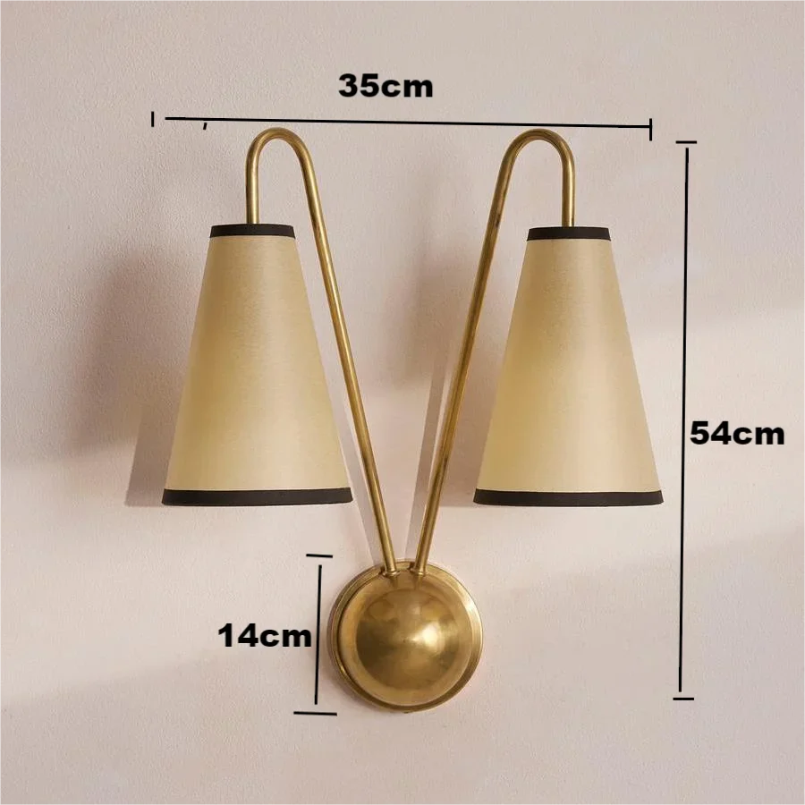 BRASS TWIN ARM WALL SCONCE | CLSHT055