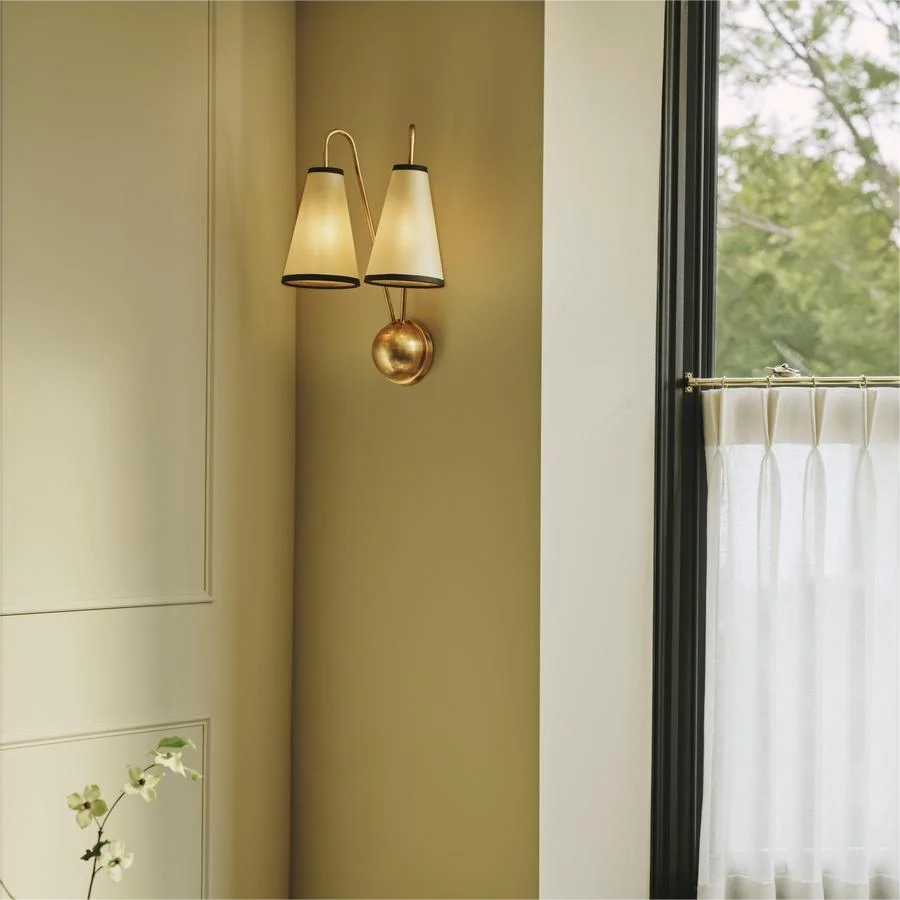 BRASS TWIN ARM WALL SCONCE | CLSHT055
