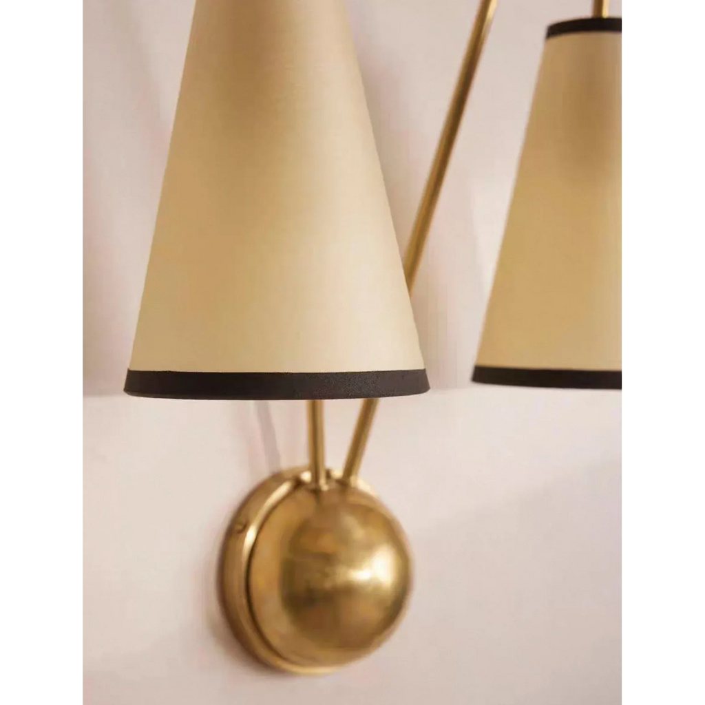 BRASS TWIN ARM WALL SCONCE | CLSHT055