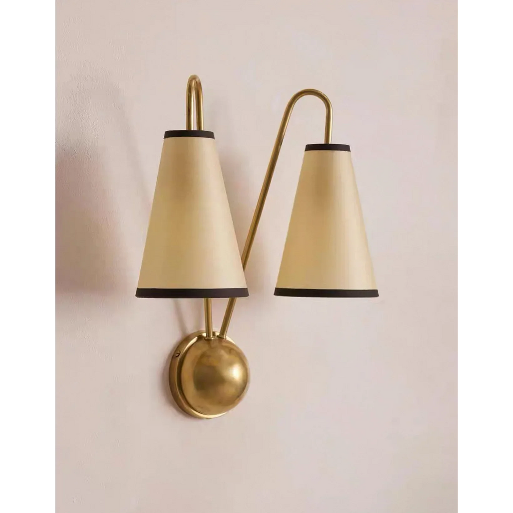 BRASS TWIN ARM WALL SCONCE | CLSHT055
