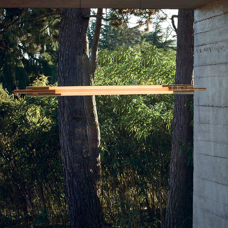 BRONZE LINEAR COPPER CHANDELIER | CLSJK054