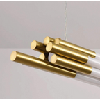 BRONZE LINEAR COPPER CHANDELIER | CLSJK054