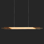 BRONZE LINEAR COPPER CHANDELIER | CLSJK054