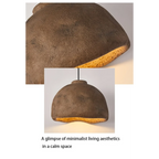 BROWN EARTH TONES WABI-SABI PENDANT LIGHTING | DESIGN CL852200