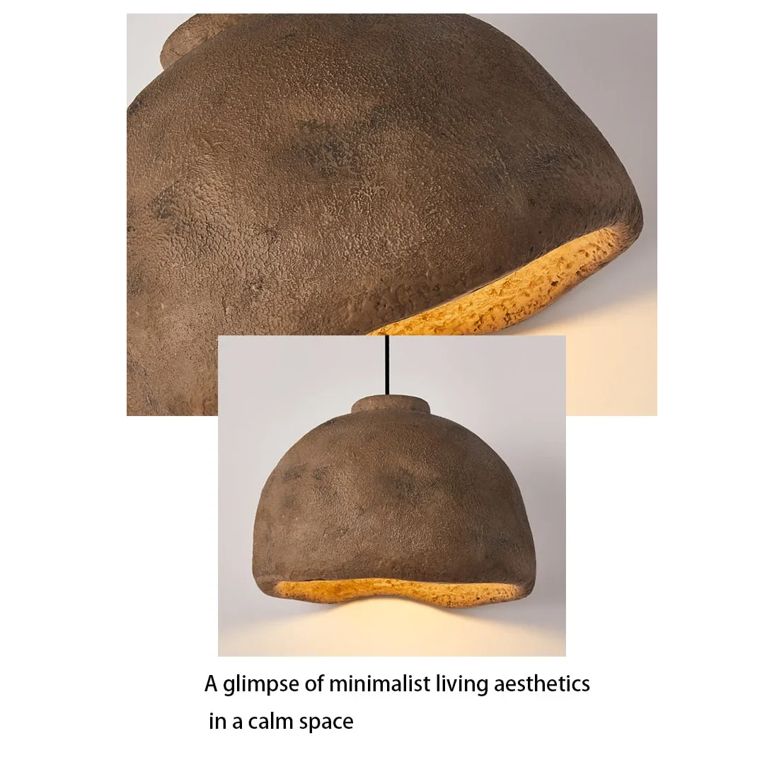 BROWN EARTH TONES WABI-SABI PENDANT LIGHTING | DESIGN CL852200