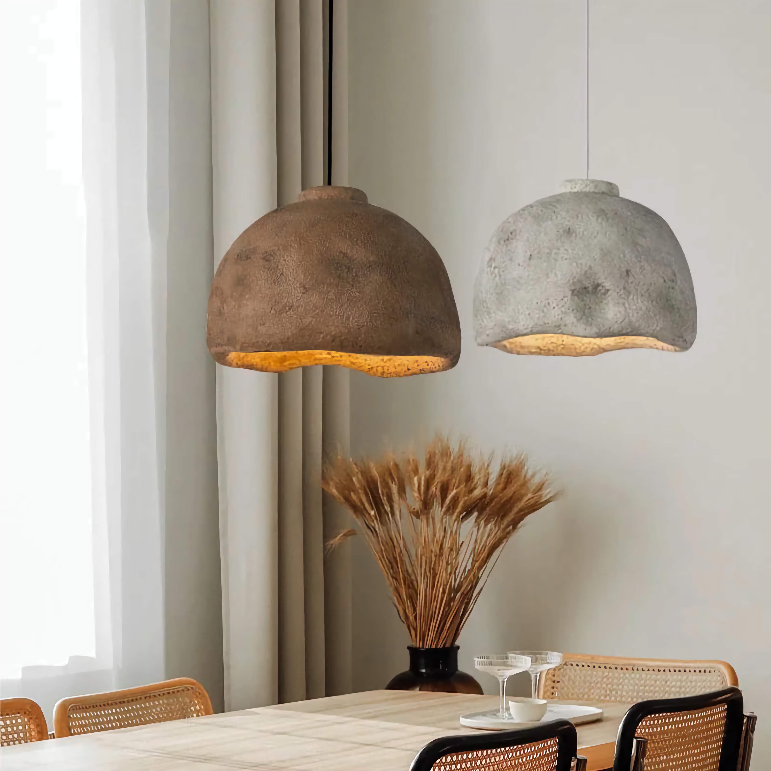BROWN EARTH TONES WABI-SABI PENDANT LIGHTING | DESIGN CL852200