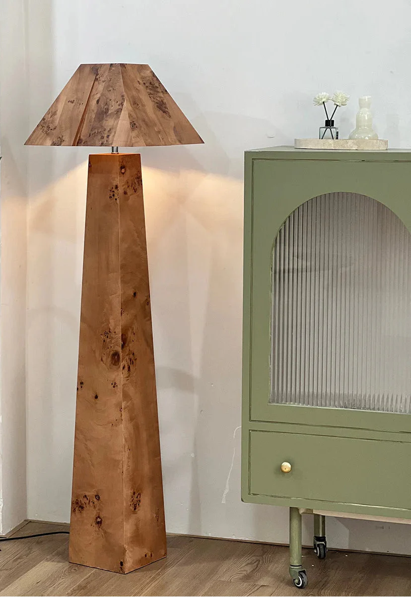 BURL WOOD FLOOR LAMP | CLBURL02S5