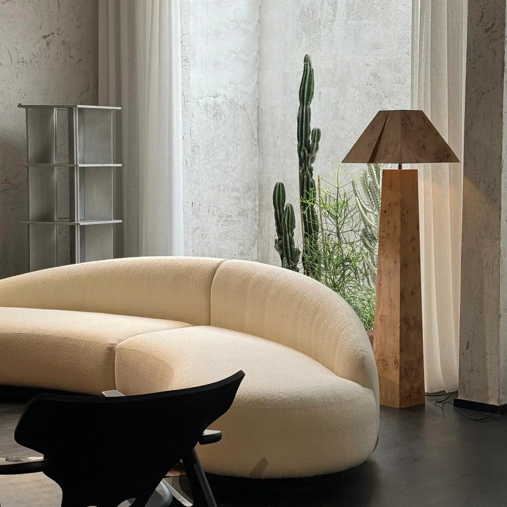 BURL WOOD FLOOR LAMP | CLBURL02S5