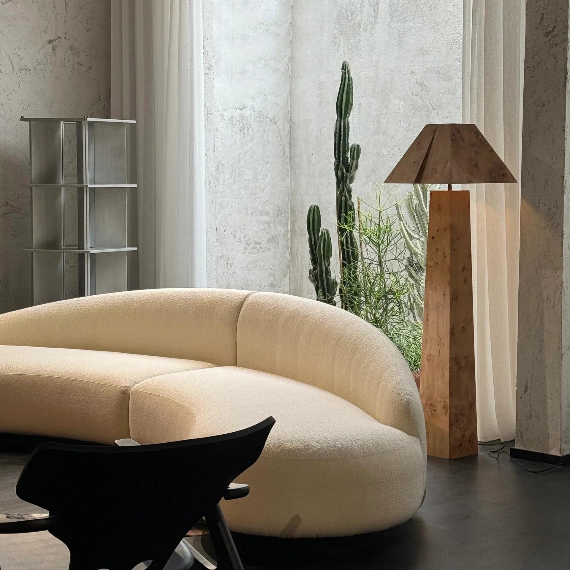 BURL WOOD FLOOR LAMP | CLBURL02S5