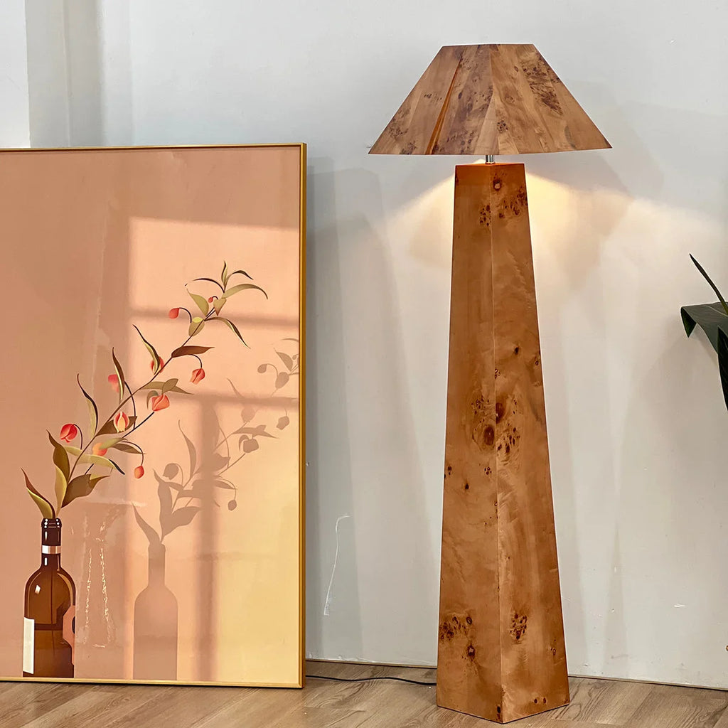 BURL WOOD FLOOR LAMP | CLBURL02S5
