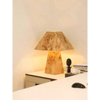 BURL WOOD TABLE LAMP | CLBURL036D