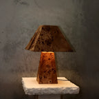 BURL WOOD TABLE LAMP | CLBURL036D