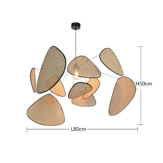 CANNAGE WOVEN RATTAN CEILING LAMP | CL9996302XN