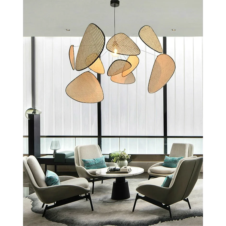 CANNAGE WOVEN RATTAN CEILING LAMP | CL9996302XN