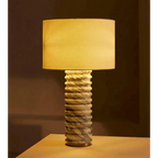 CARVED ITALIAN MARBLE TABLE LAMP | CLVVXC1FT