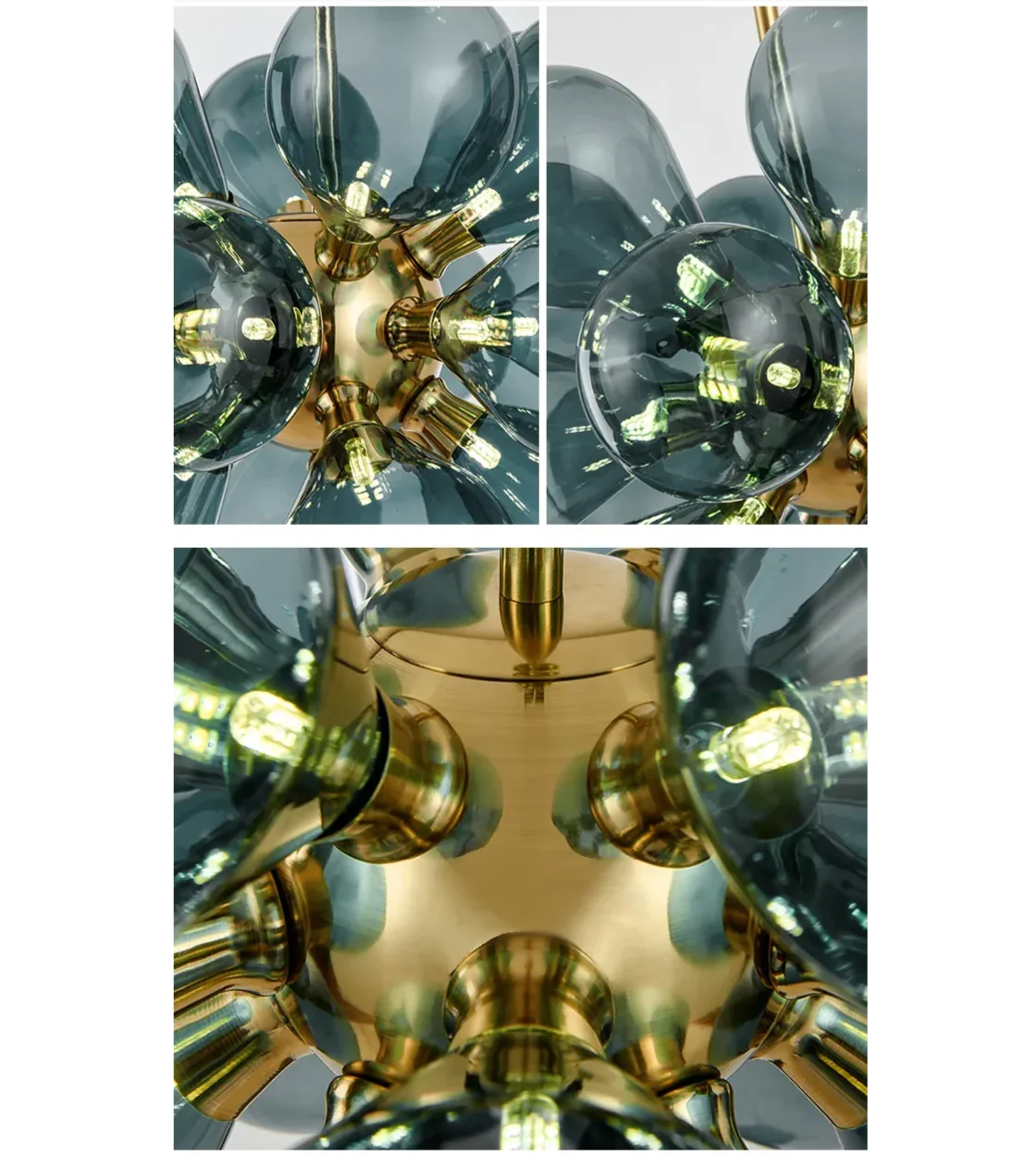 CELESTIAL SPHERE GLASS BUBBLE CHANDELIER