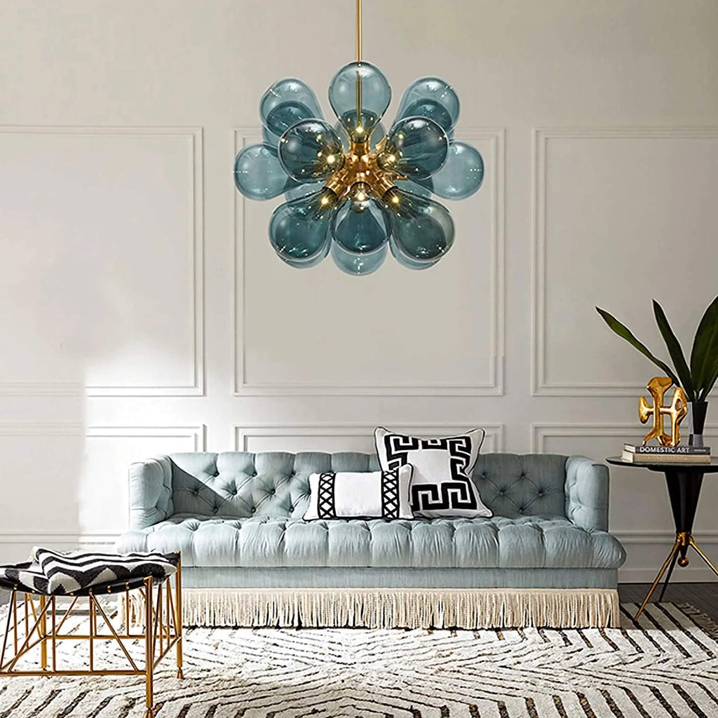 CELESTIAL SPHERE GLASS BUBBLE CHANDELIER