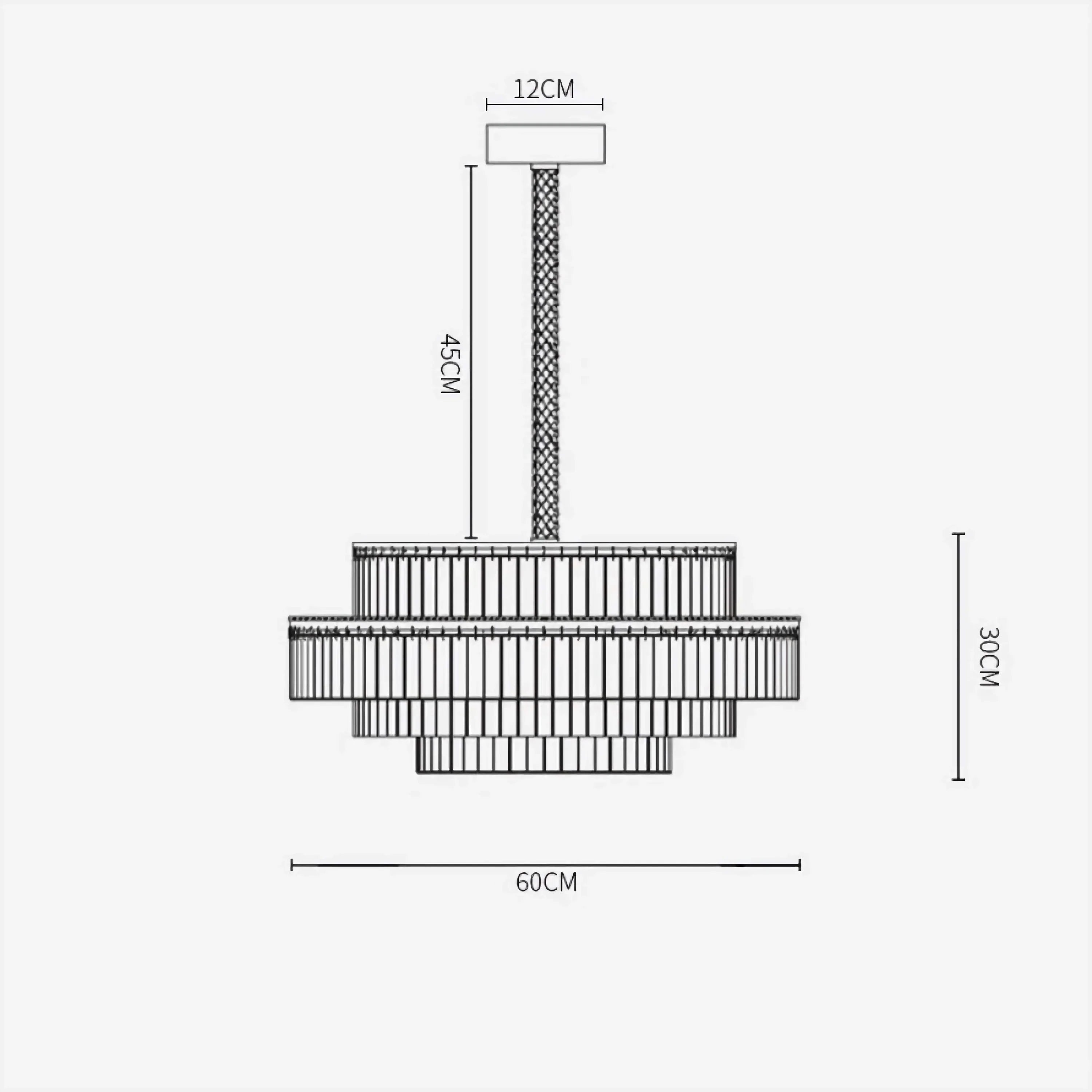 CHARLES TIERED CRYSTAL CHANDELIER | CLHVY025