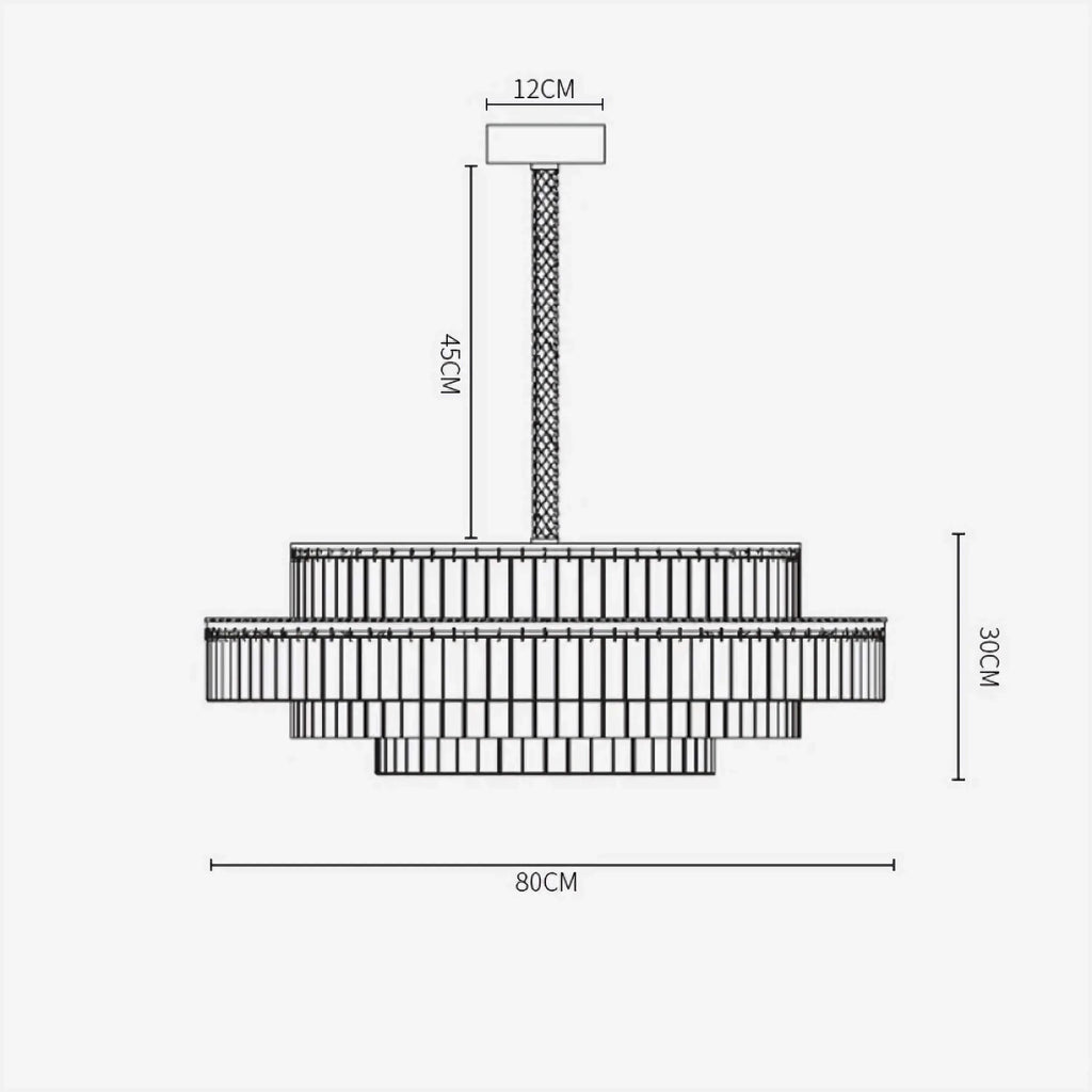 CHARLES TIERED CRYSTAL CHANDELIER | CLHVY025