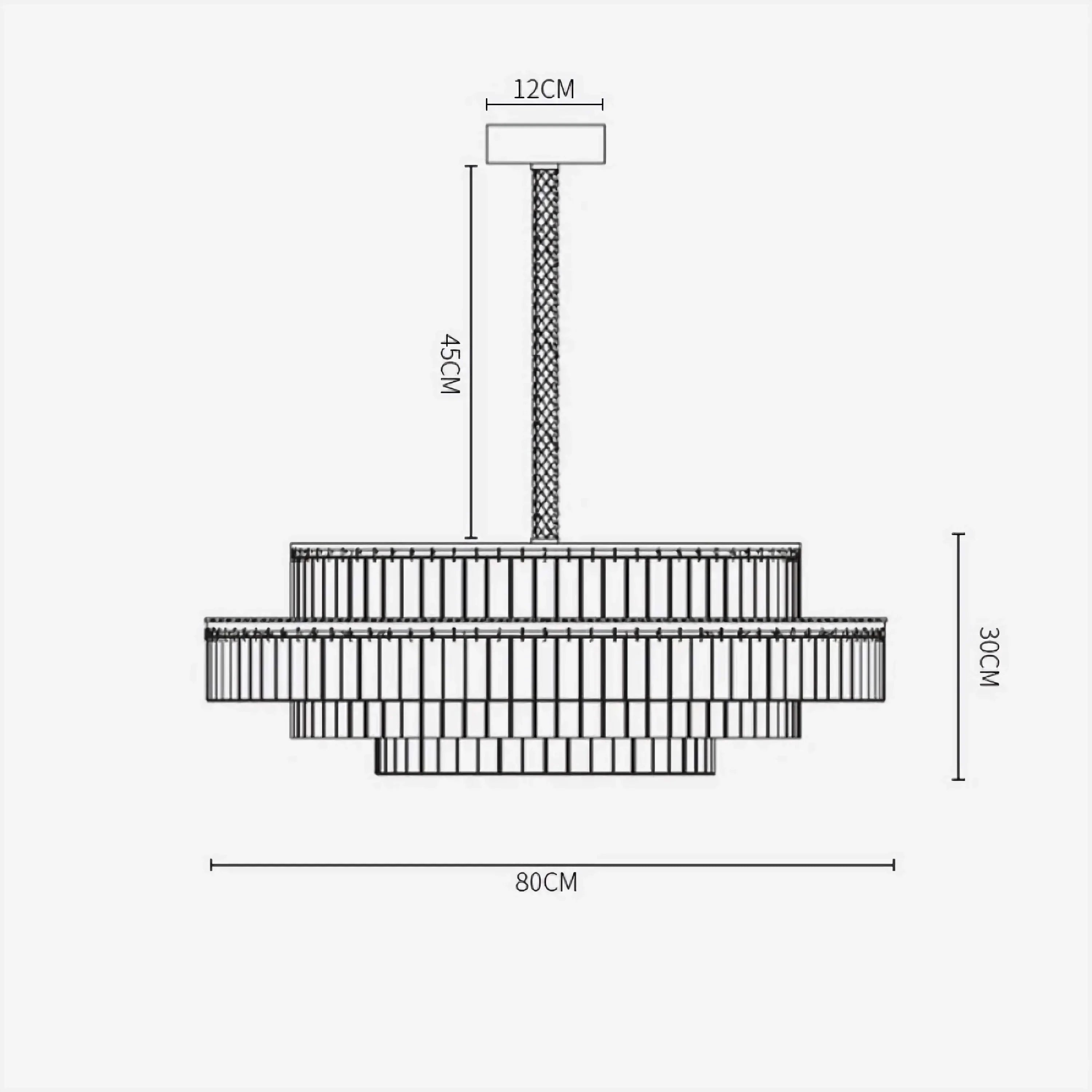 CHARLES TIERED CRYSTAL CHANDELIER | CLHVY025