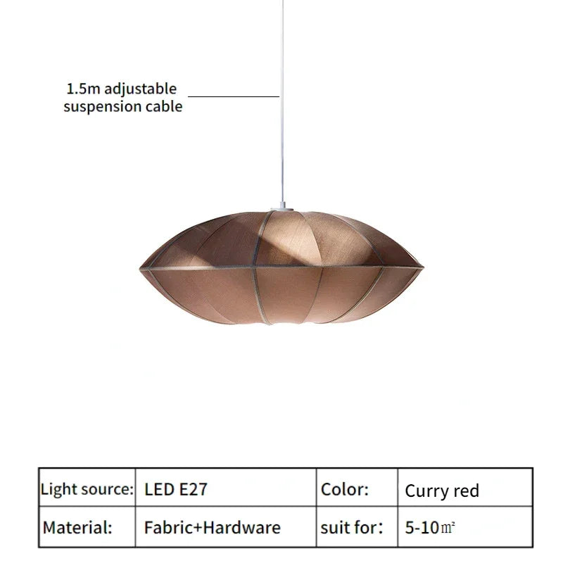 CHIC REAL SILK PENDANT LAMP | CLOK785