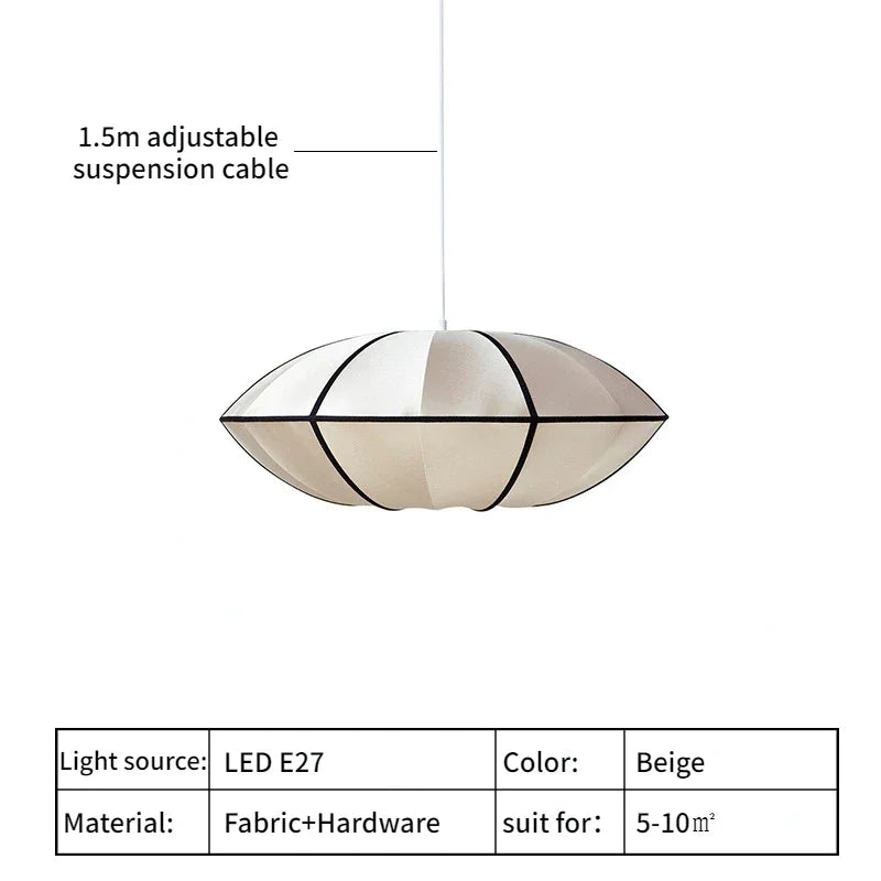 CHIC REAL SILK PENDANT LAMP | CLOK785
